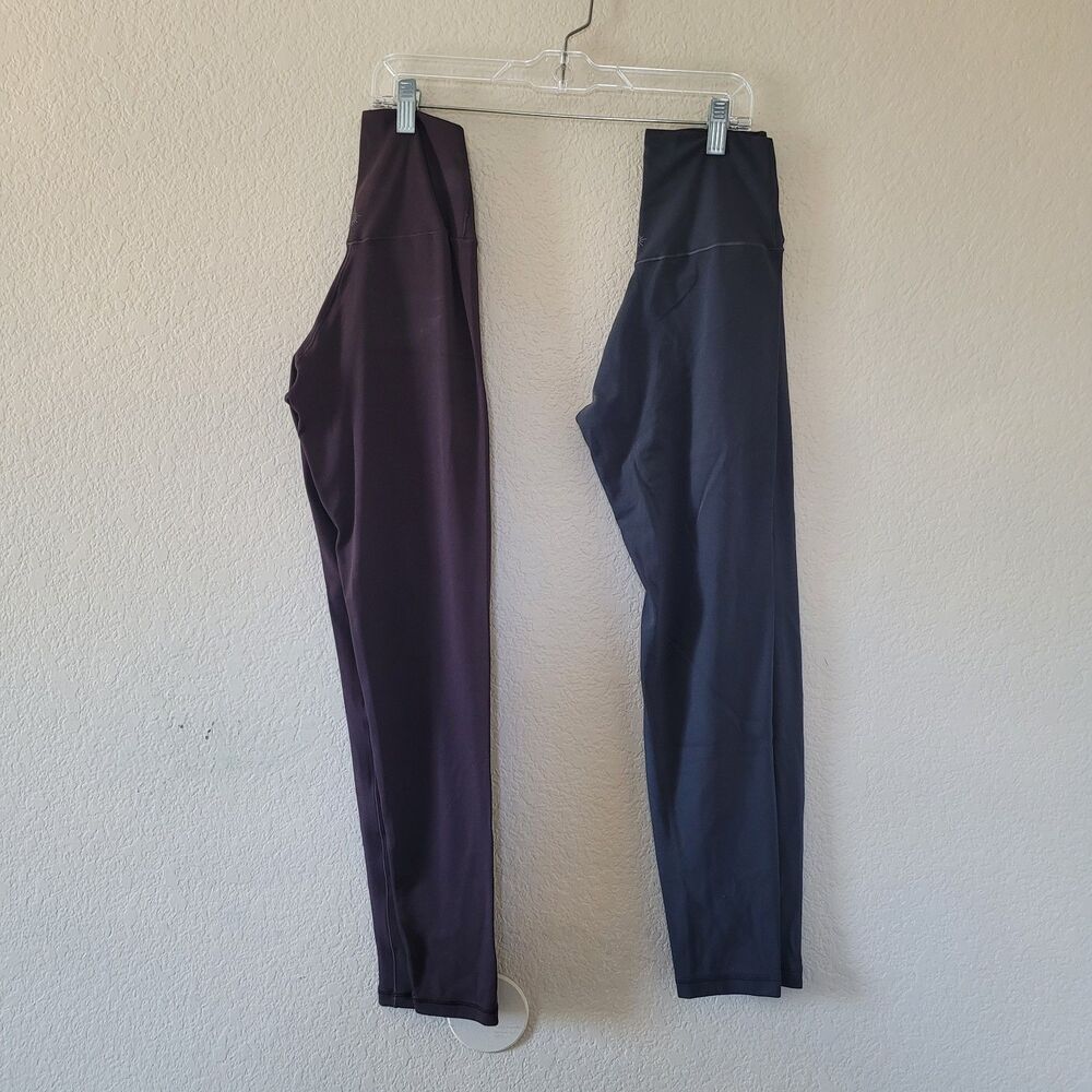 Aerie Offline Crossover Waist 7/8 Leggings Set Size Small Brown Gray High Rise